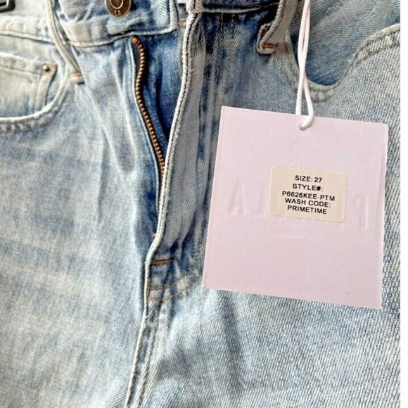 PISTOLA Jeans - PRESLEY DISTRESSED HIGH RISE RELAXED ROLLER - Size 27 - NWT - Picture 6 of 8